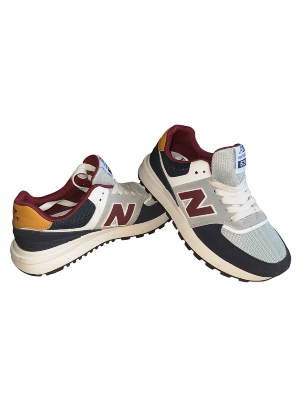 New Balance 520 Classic Sneaker in Navy, Burgundy & Mustard Size 39 Brand New Co